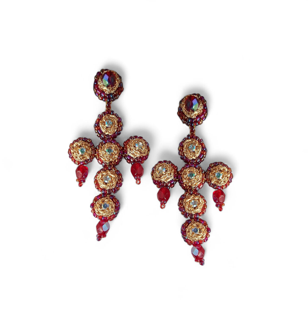 Dolores Cross Earrings