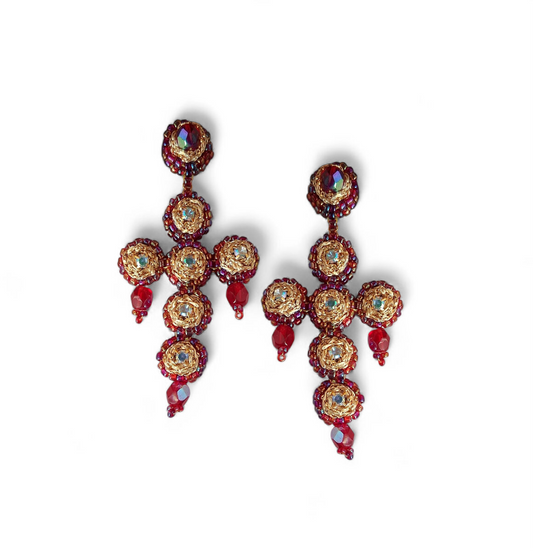 Dolores Cross Earrings